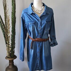 Judy Blue Button Down Denim Dress